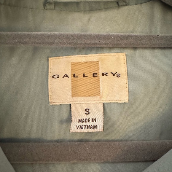 Gallery Blue Teal Full Zip Hidden Pockets Hooded Jacket• Small - Picture 6 of 9